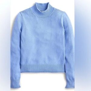 J. Crew Heritage Rollneck Sweater in Watercolor Blue, XS
